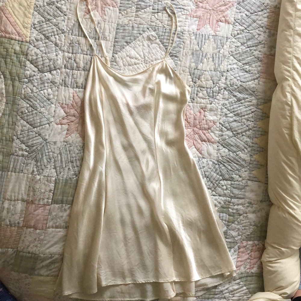 Silk slip with slit